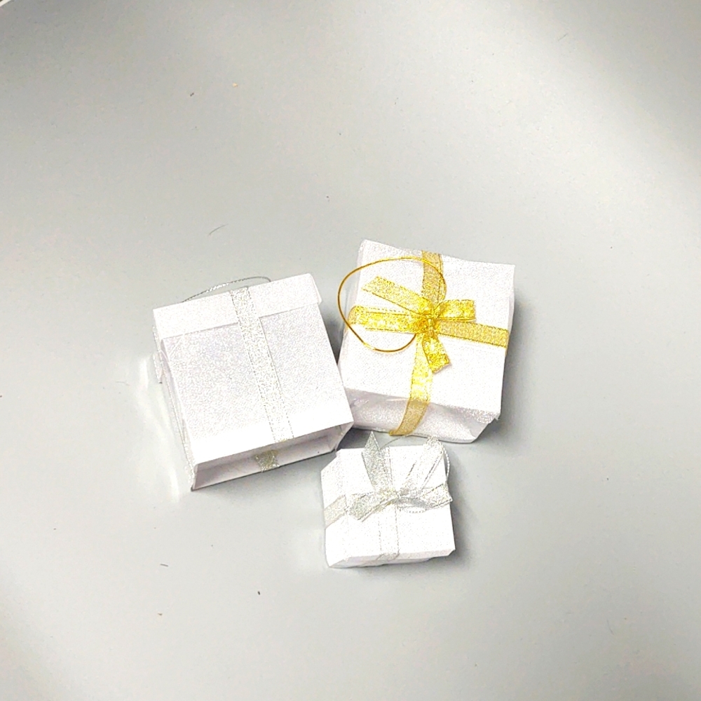 Frosted or Clear light up Present Boxes Set of Three